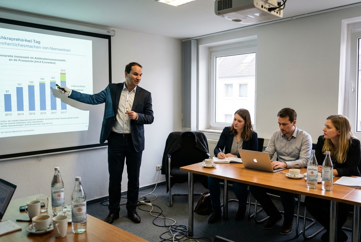 Full-Service Marktforschung — Arbeitsplatz mit Analyse-Tools und Fragebögen